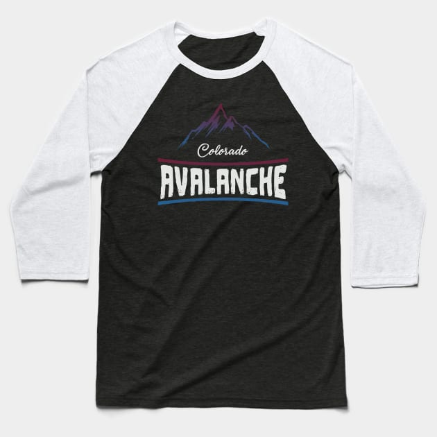 Colorado Avalanche Baseball T-Shirt by cwijeta